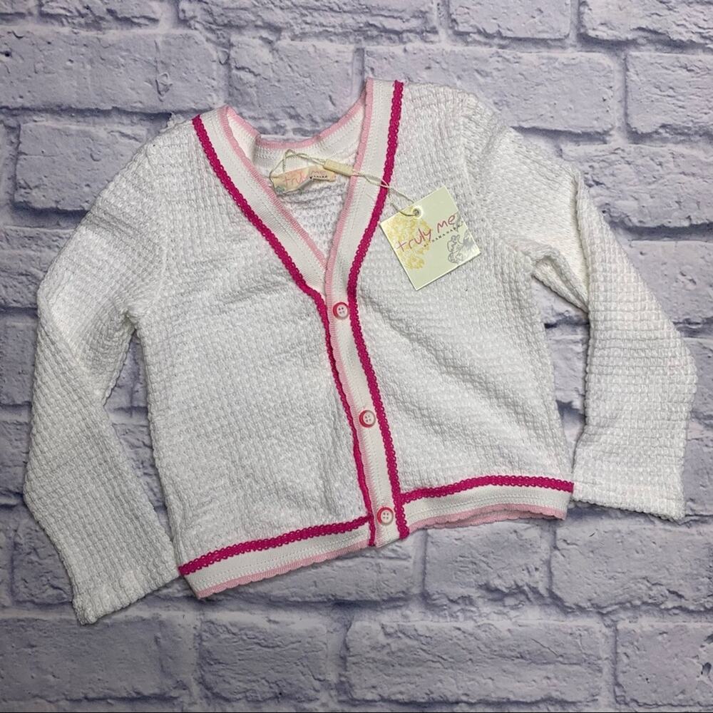 NEW Truly Me by Sara Sara Waffle Cardigan